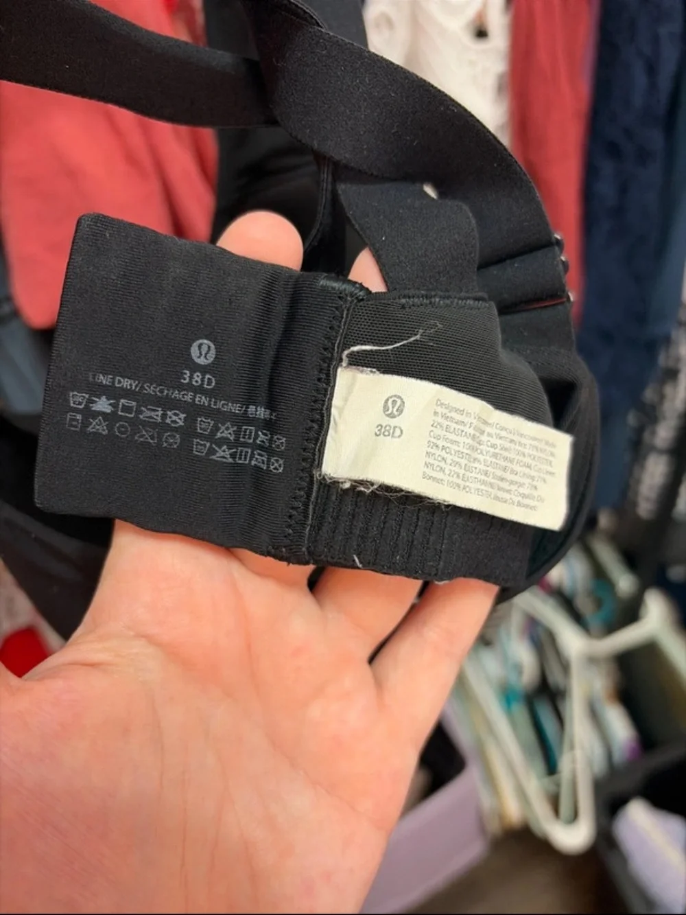 lululemon athletica Black Crisscross Strappy Sports Bra